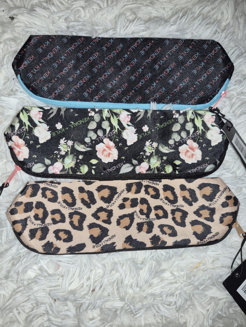 3 pc Kendall & Kylie Zip Pouch Cosmetic bags Nwts